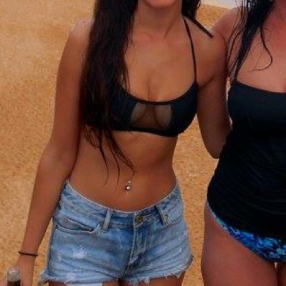 Mesh bikini top